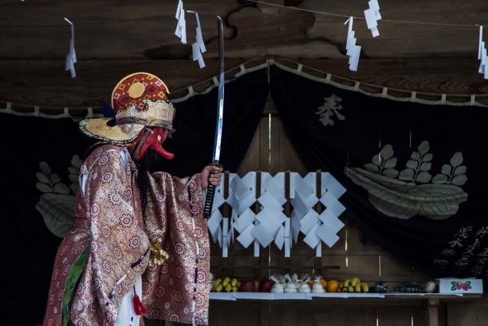 三夜沢の赤城神社太々神楽