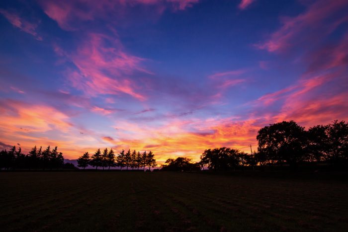 赤城南麓の夕焼け