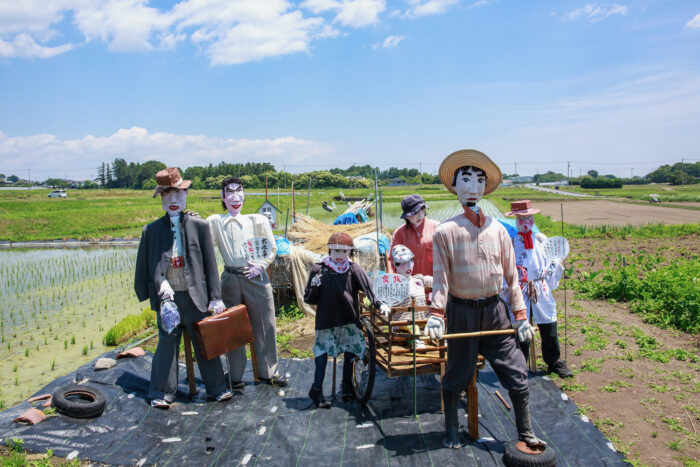 赤城南麓の素敵な案山子