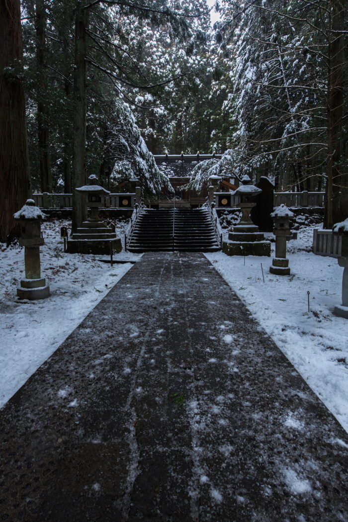 雪の赤城神社