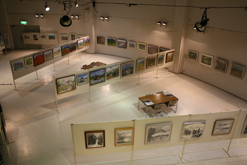 前回の絵画展の様子